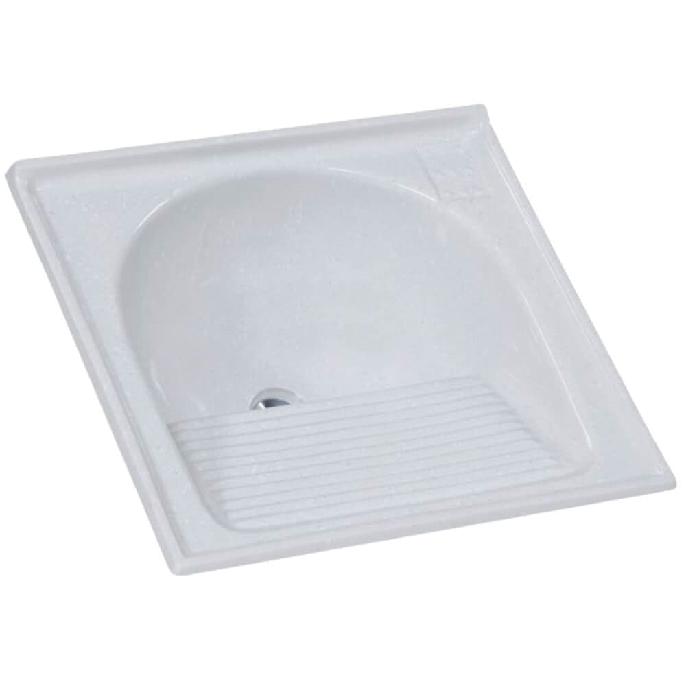 Tanque Granitado Sintético Simples N°1 com 60x60cm Branco - 500307 - A.J.RORATO