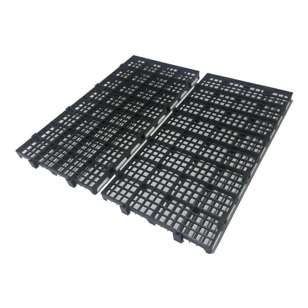 Kit 10 Pç Deck Plástico 2,5X25X50 Estrado Pallet Piso