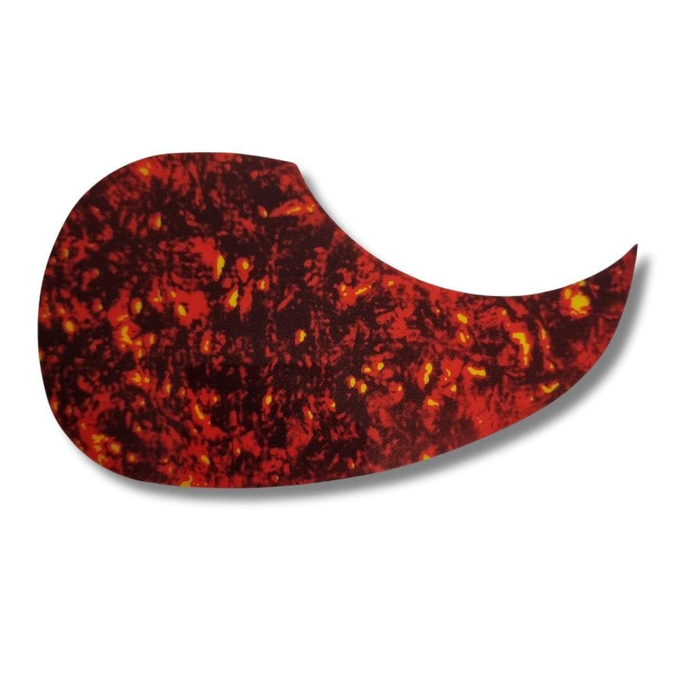 Escudo Violão Gota Adesivo Tortoise Vermelho A025Bp