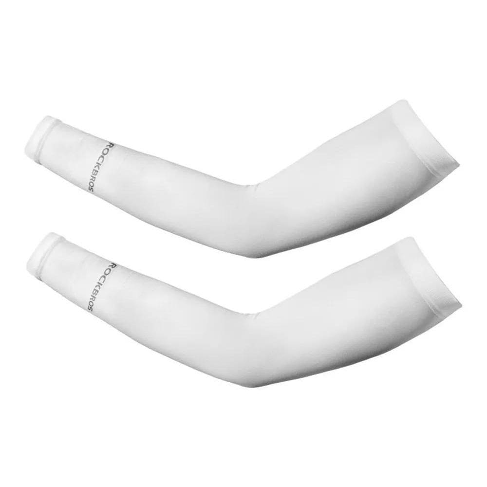3X Manguito Bike Ciclismo Proteção Uv Preto Branco Rockbros