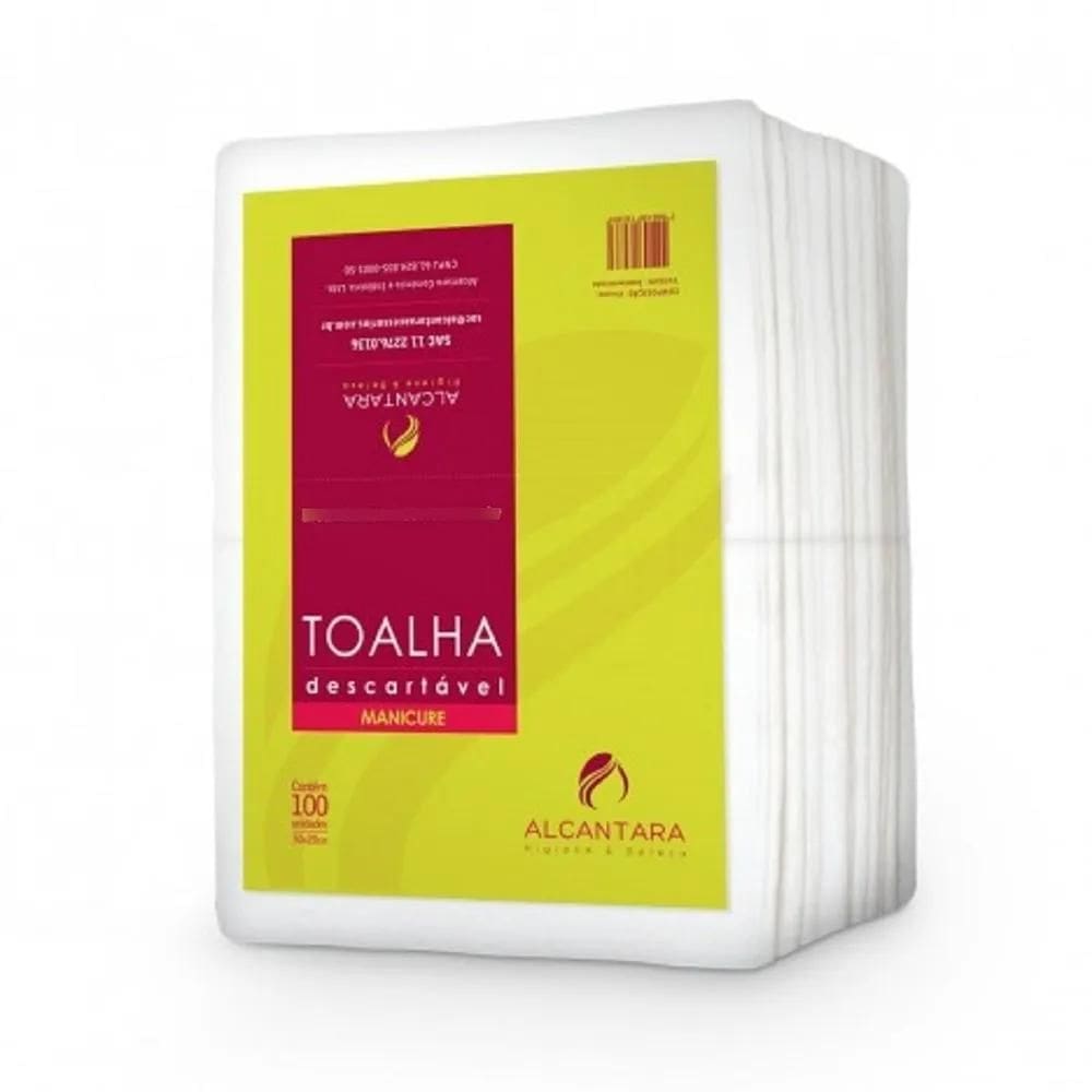 Toalha Descartável Para Manicure 100 Unidades