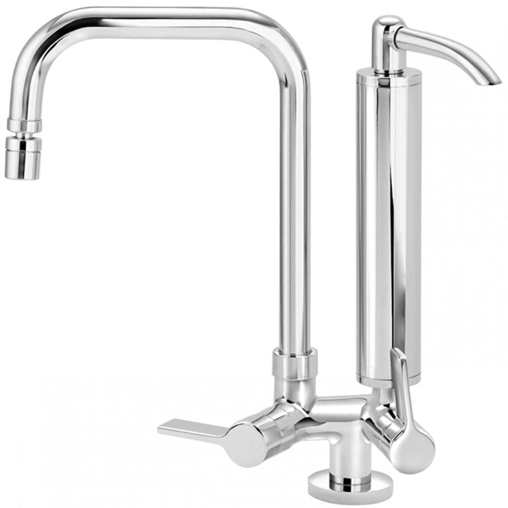 Torneira com Filtro para Cozinha Clean 1/4 de Volta Bica Móvel C62 Cromada de Mesa - VTF800CWB - ESTEVES