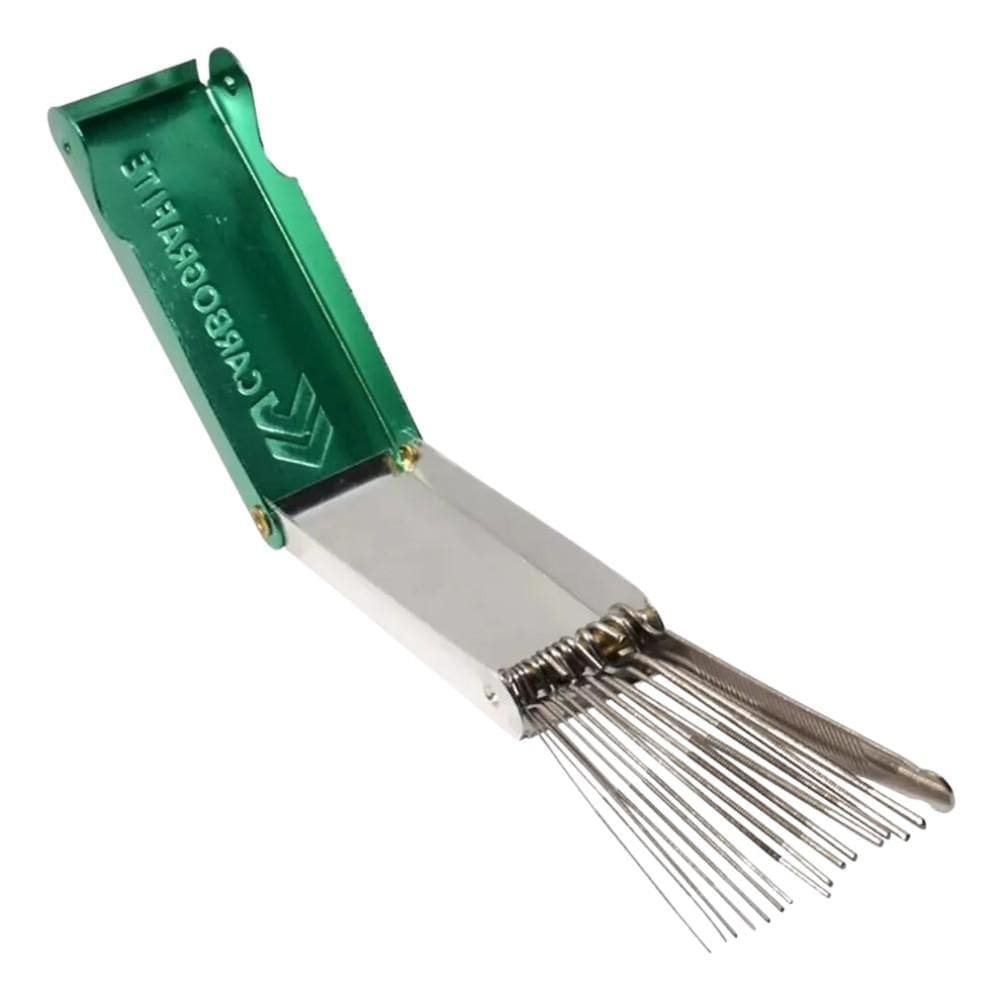 Limpador de Bicos com 13 Agulhas e Lima - 10149710 - CARBOGRAFITE