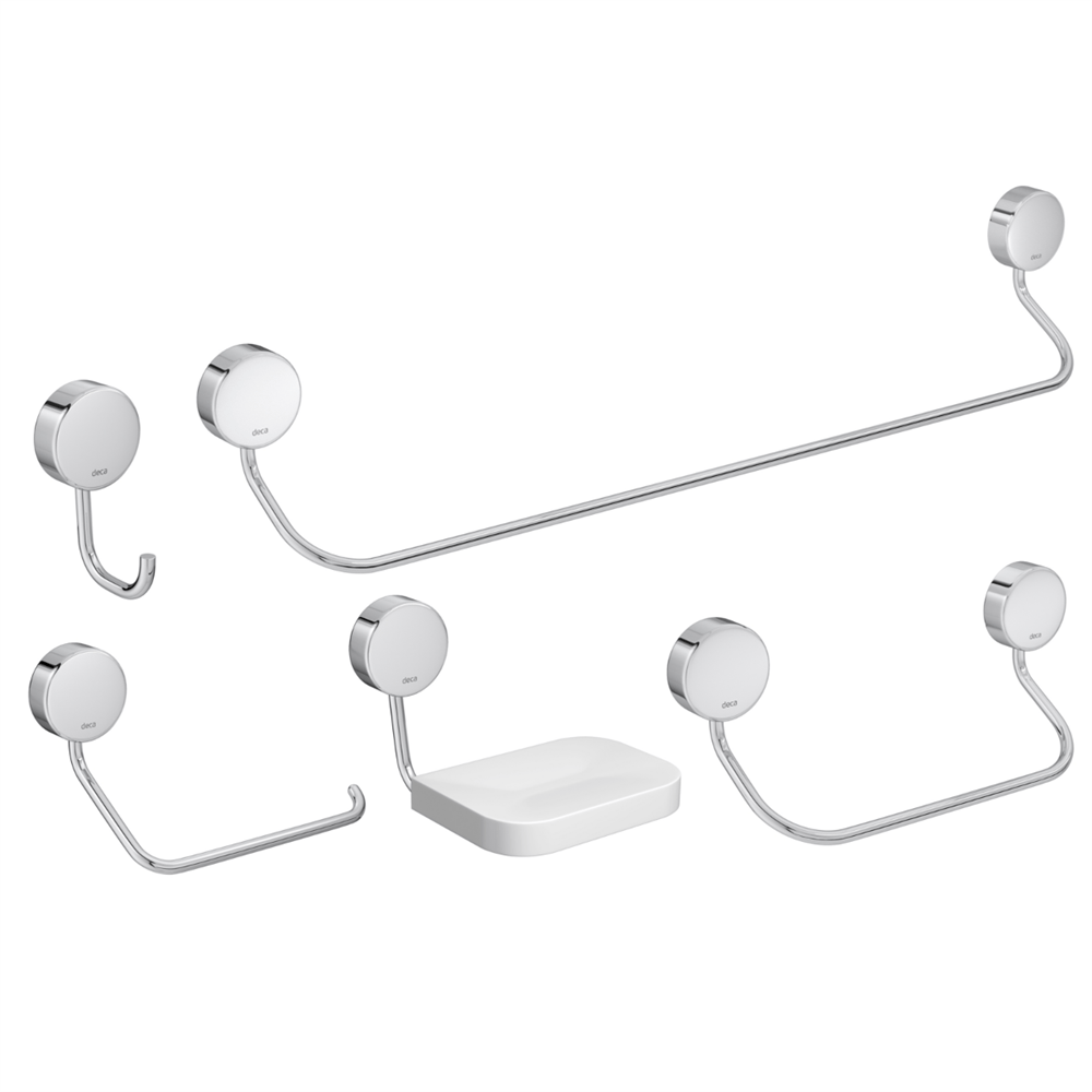 Kit de Acessórios para Banheiro Net - 2000.C1 - DECA