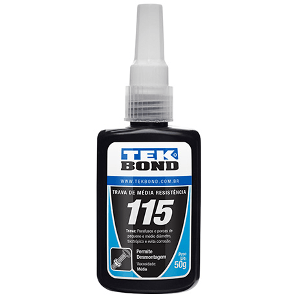 Trava Parafuso BMT115 Azul 50 Gramas - 10111004300 - TEKBOND