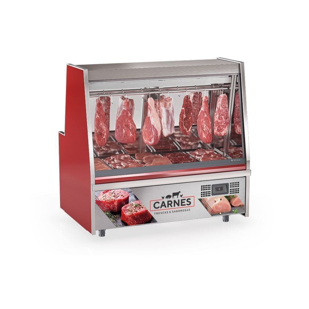 Balcão Frigorifico Turino GATS150 Vermelho Gelopar 220V