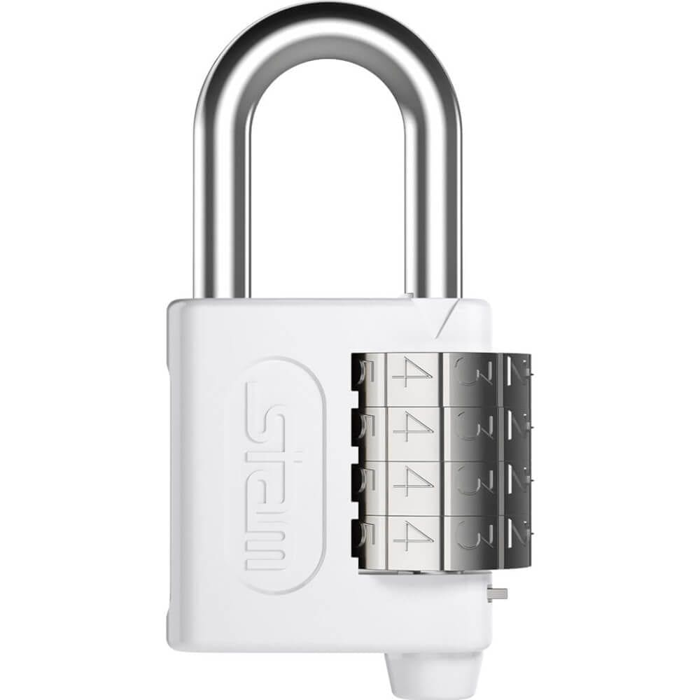 Cadeado de Zamac com Segredo Branco 40mm - 00505 - STAM