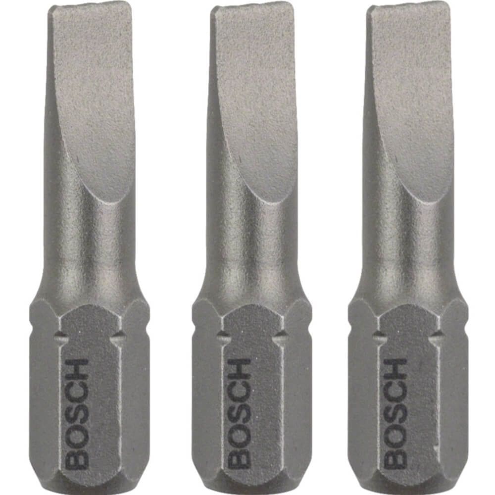 Bits Fenda Extra Hard S0,8x5,6 25mm 3 Unidades - 2607001461000 - BOSCH