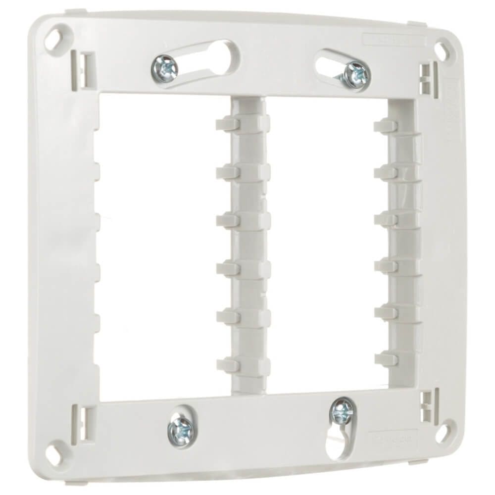 Suporte 4x4 para 6 Módulos Branco Miluz - S3B76140 - SCHNEIDER
