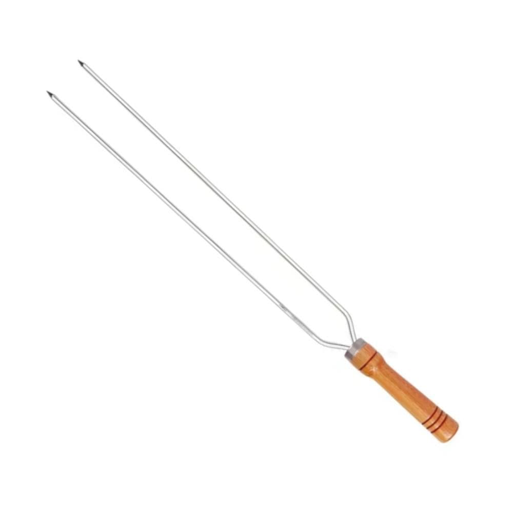 Espeto Duplo de Alumínio para Churrasco 90cm - 3255 - MOR