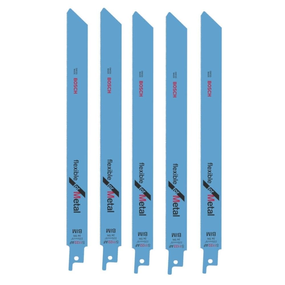 Jogo de Lâminas Serra Sabre S 1122 AF 5 Peças - 2608656018 - BOSCH