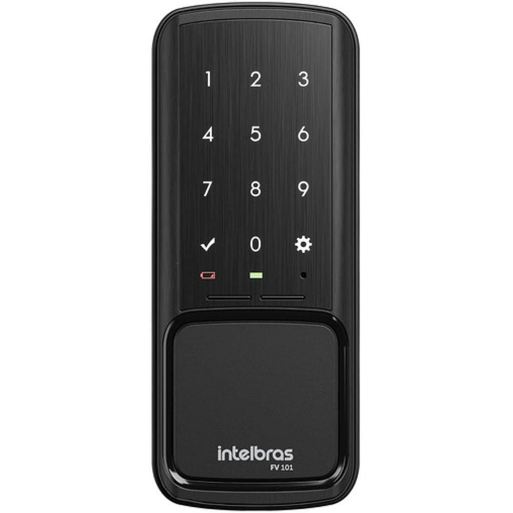 Fechadura Digital Sobrepor Preta - 4670054 - INTELBRAS