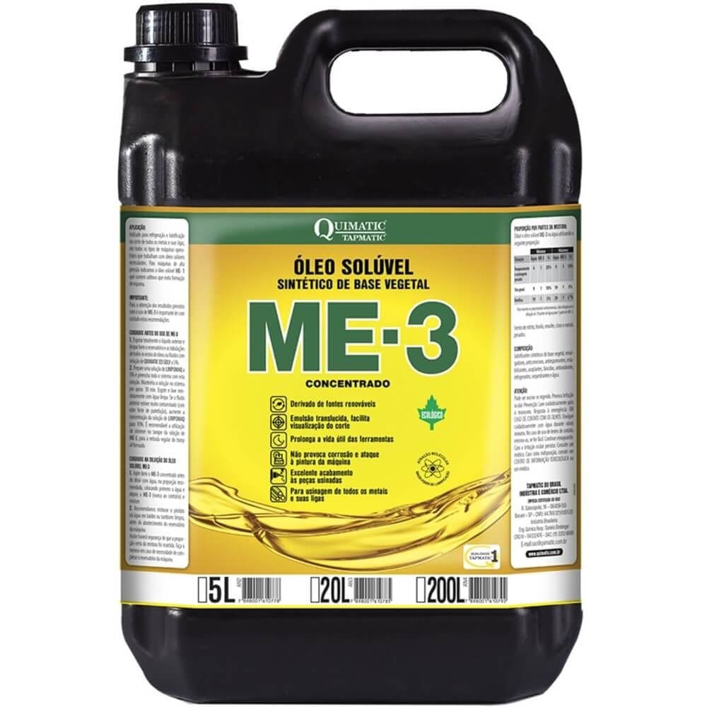 Óleo Solúvel para Usinagem Sintético Vegetal ME 3 de 5 Litros - AN2 - TAPMATIC
