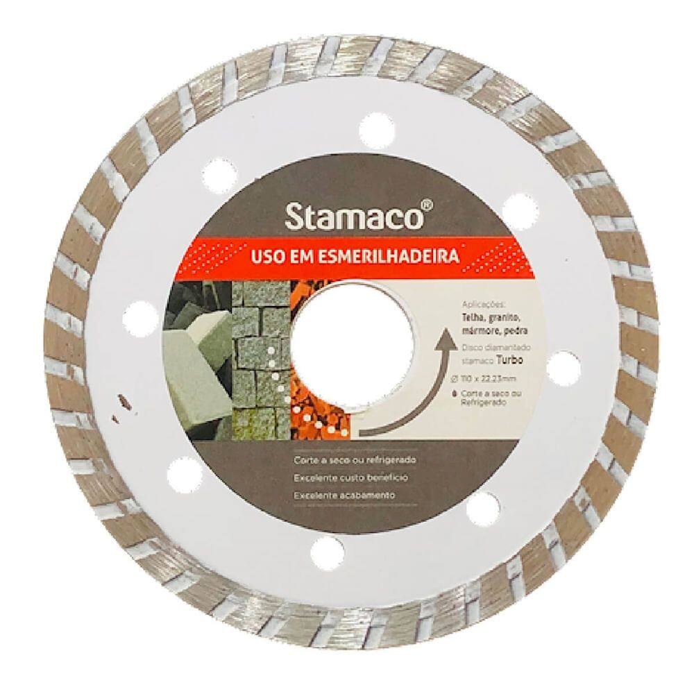 Disco Diamantado Turbo para Esmerilhadeira 4 3/8”” - 002741 - STAMACO