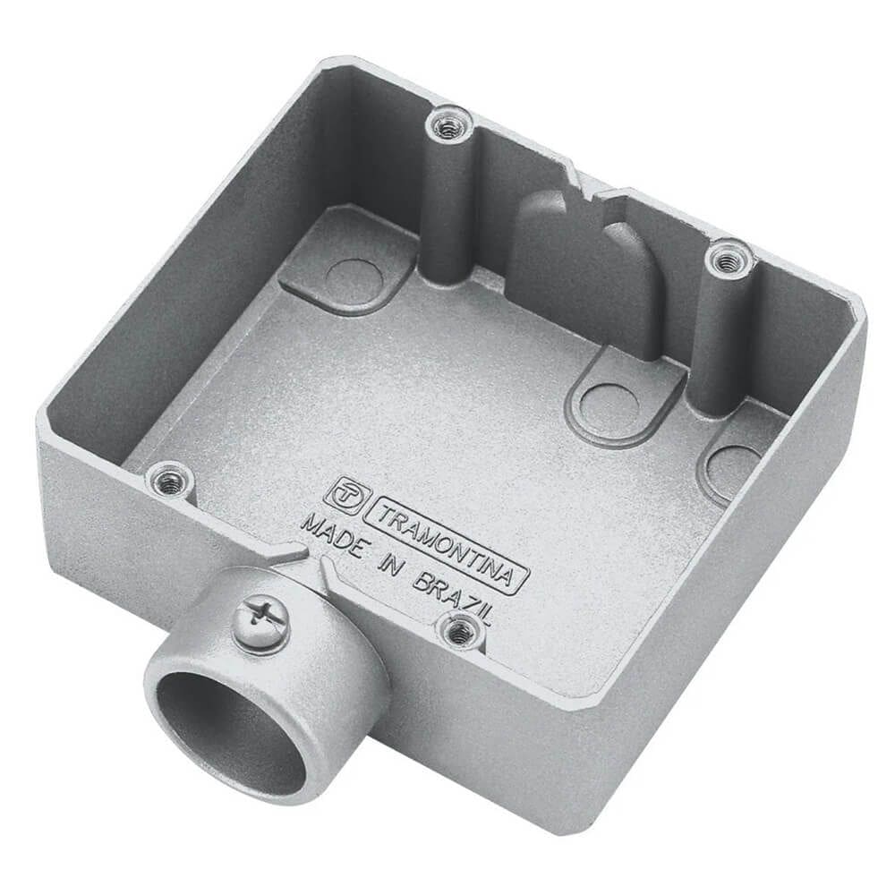 Condulete Duplo Tipo ””ED”” sem Tampa e sem Rosca de 3/4”” Polegadas - 56111042 - TRAMONTINA