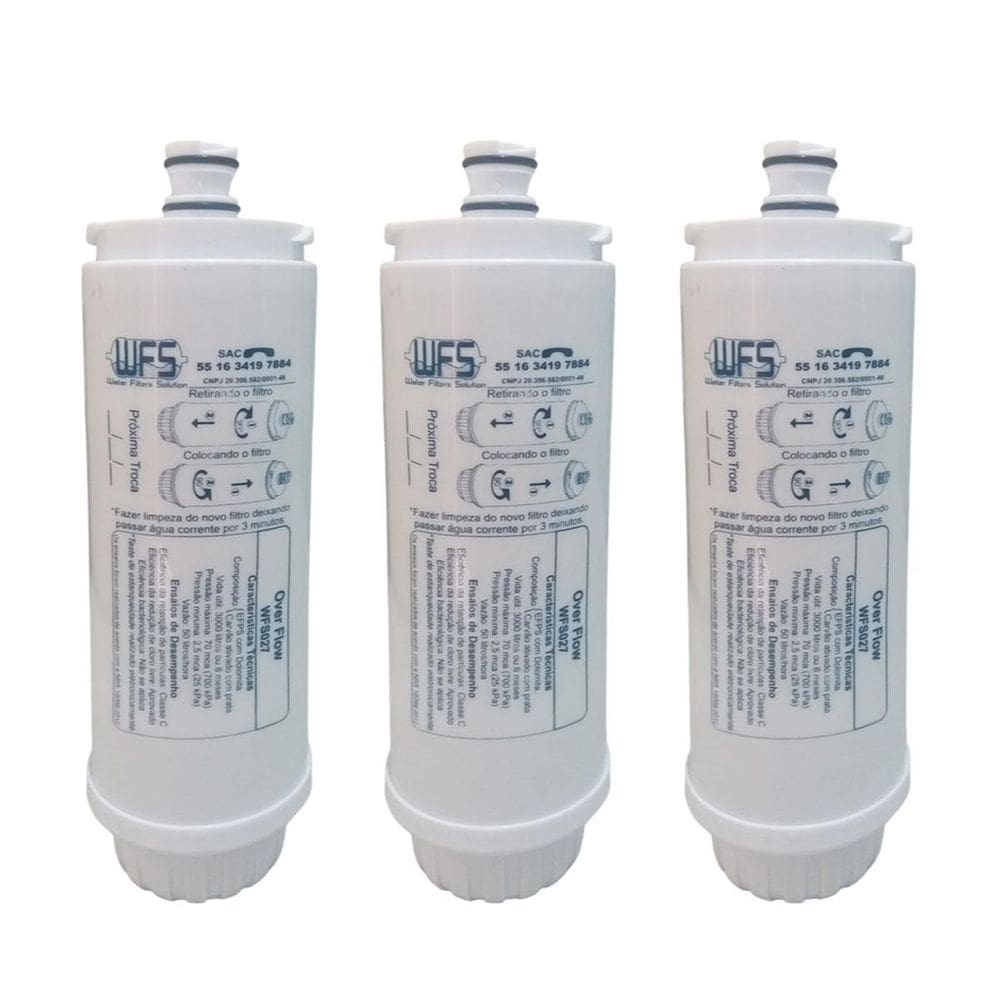 Kit 3 Filtro Refil Compatível Purificador Ibbl Immaginare