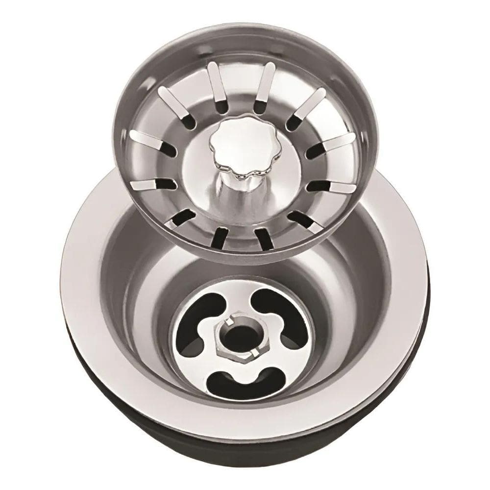 Válvula Americana De Inox 3 1/2 + Cestinha Pia Cozinha Cuba