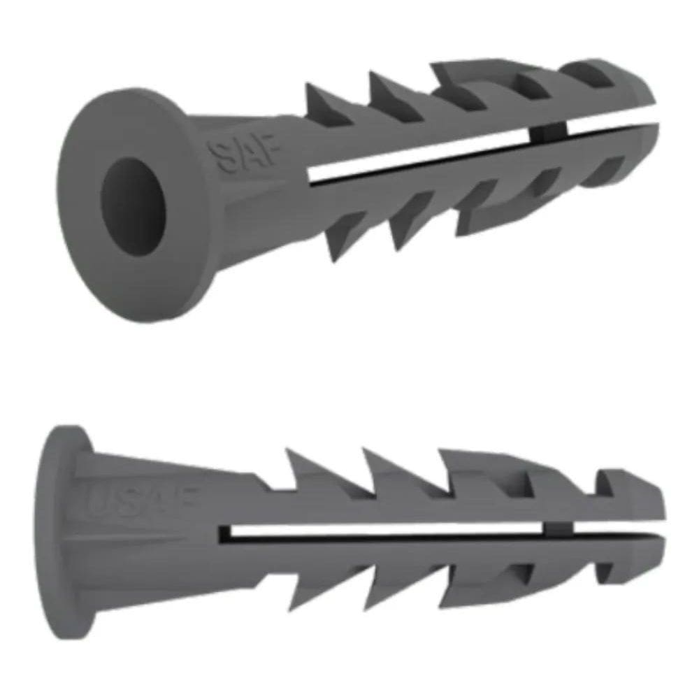 Kit 1000 Buchas 6 Mm Com Aba Anel Para Fixação Parede