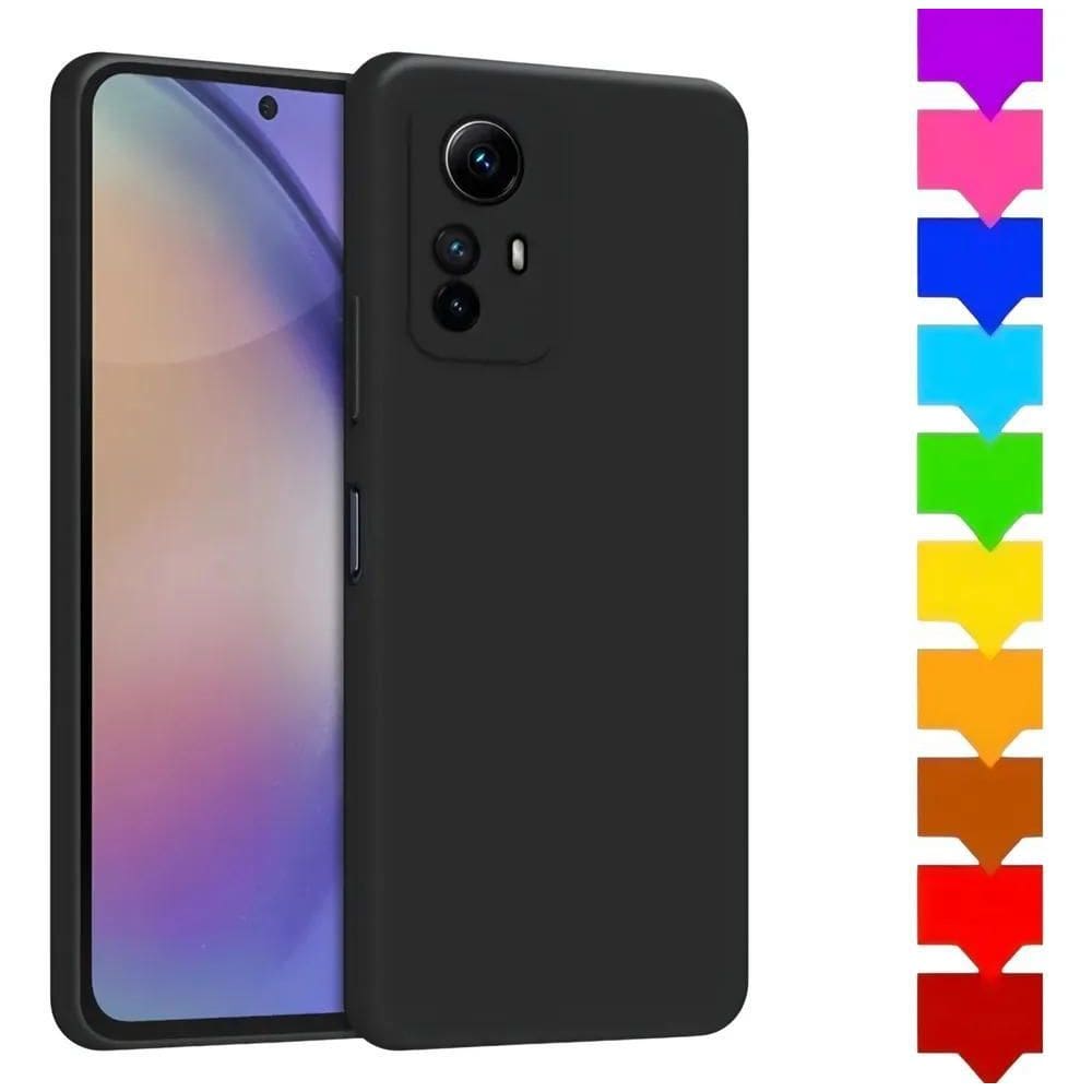 3X Capa Capinha Compativel Note 12S 4G Silicone Aveludado