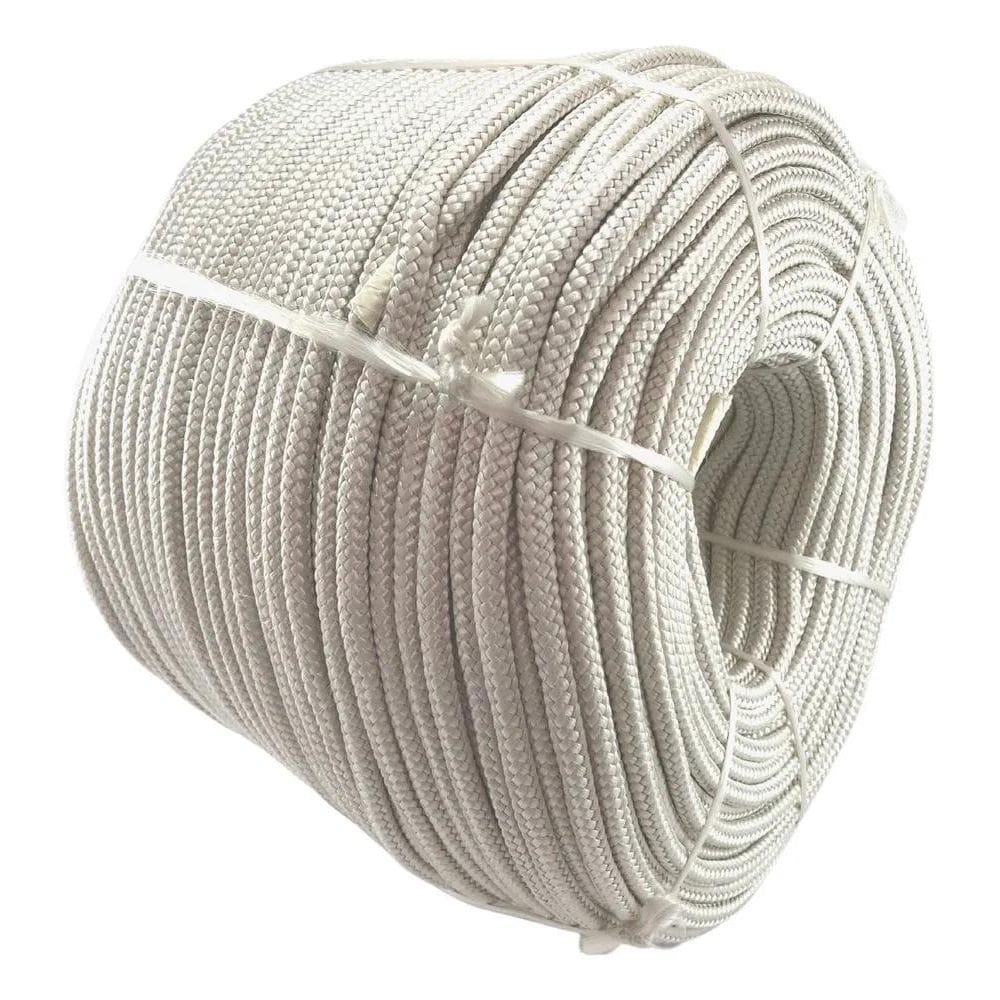 Corda Poliester Amarrar Carga Caminhão 8Mm X 120 Mts Branca