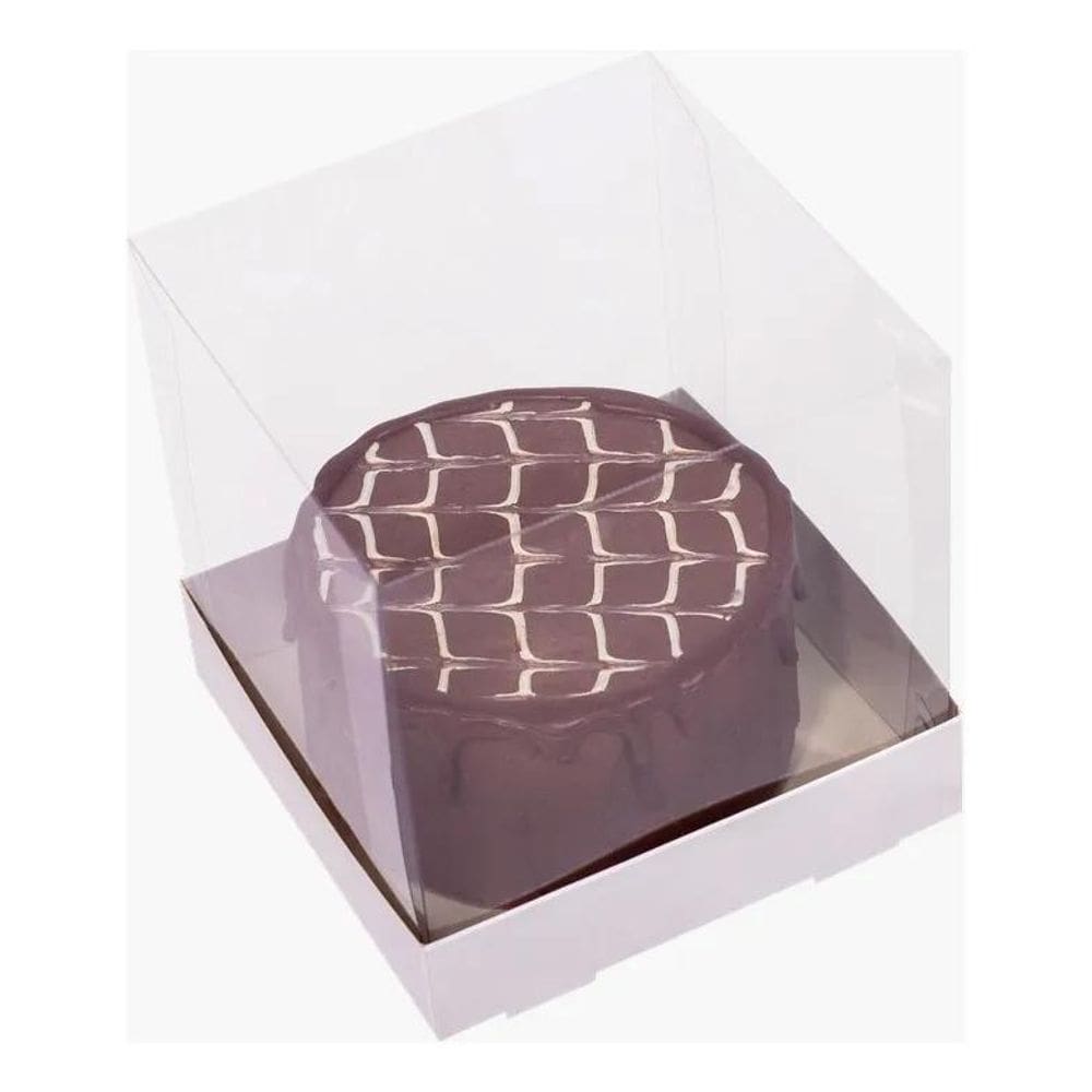 20 Caixas Acetato 12X12X12 Para Bolo E Panetone Mini, Caneca