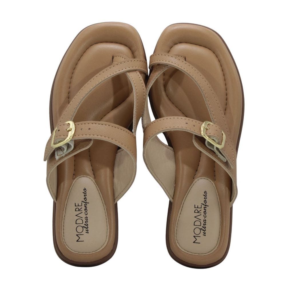 Tamanco Rasteira Modare Napa Floater Tan