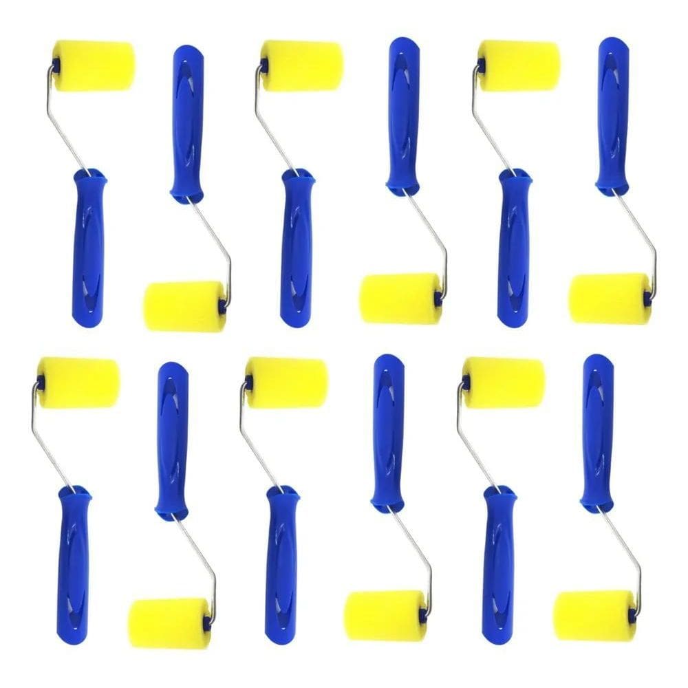 Kit 12 Rolo De Espuma Tigre 5Cm P/Tinta Óleo E Esmalte.