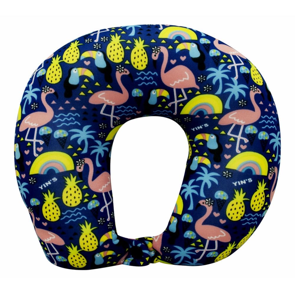 Almofada Yins Macia Travesseiro De Pescoço Viagem Com Botão