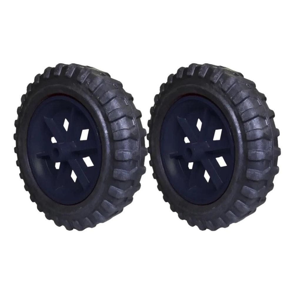 2 Rodas Borracha P/Carrinho De Feira Maleiro Cortadora 150Kg