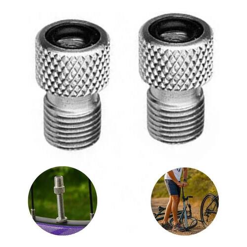 Bico Adaptador Válvula Camara Ar Bike Presta Schrader Par