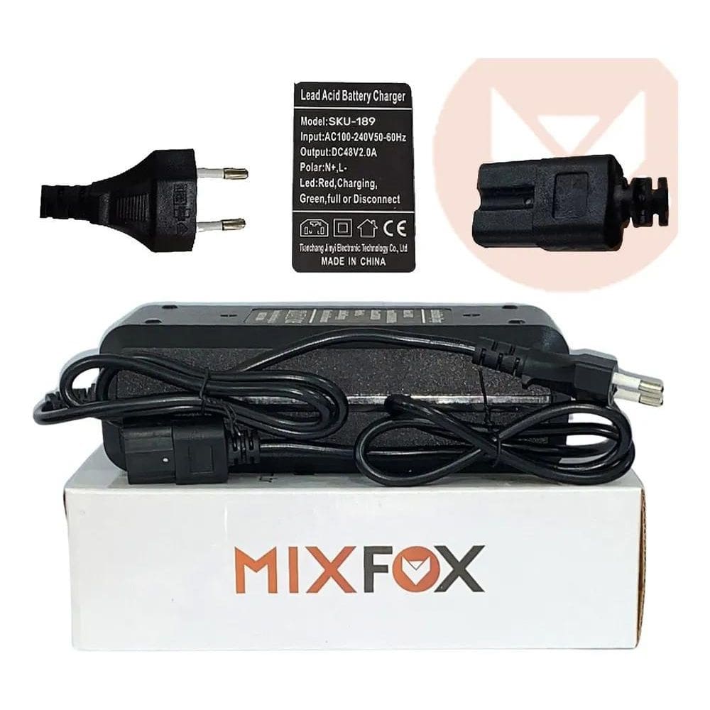 3X Carregador 48V 10-15Ah 2Ah/Hora Para Bicicletas Elétricas