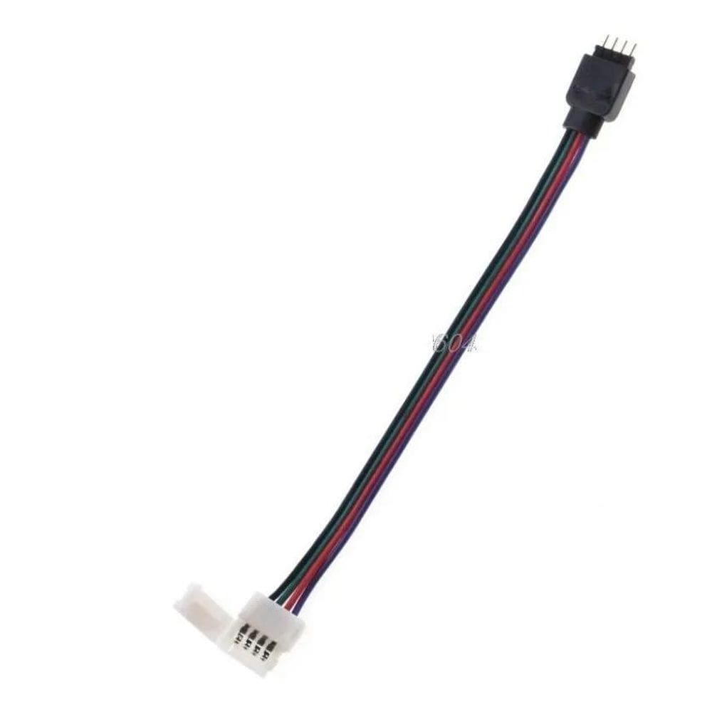 Emenda Conector Fita Led Rabicho Macho Rgb 4 Vias