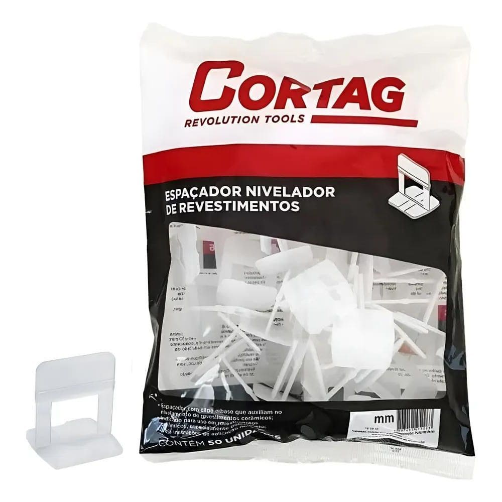 Espaçador Nivelador Para Porcelanato Piso Cortag - 100 Peças