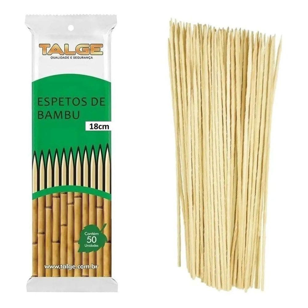 500 Palito De Bambu Espeto Para Churrasco 25Cm 10Pct