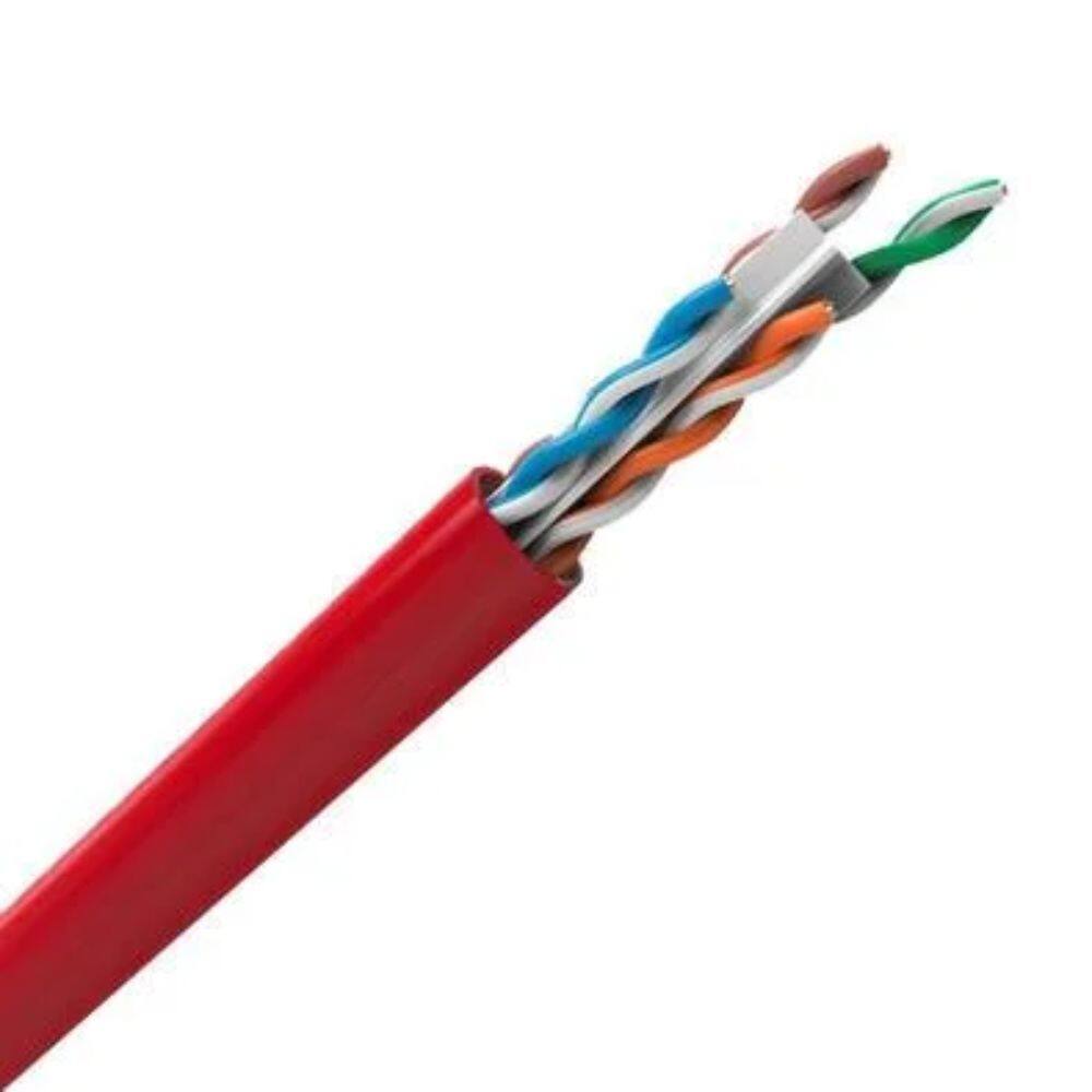 Cabo UTP 24awg Cat.6 CMX 305 Metros Vermelho