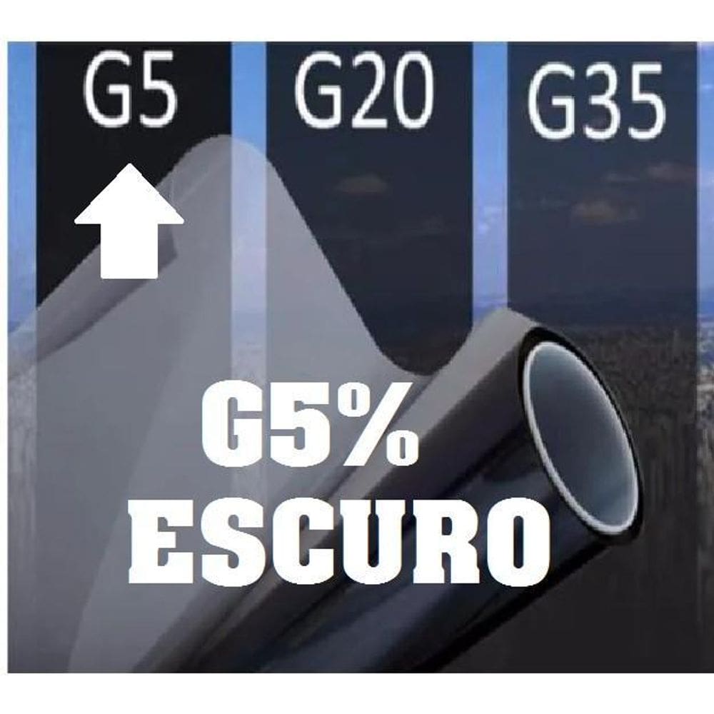 Insulfilm Pelicula Fume G5 Para Vidros,7Mt X 50 Cm ,Insufilms Para Janelas Residencial