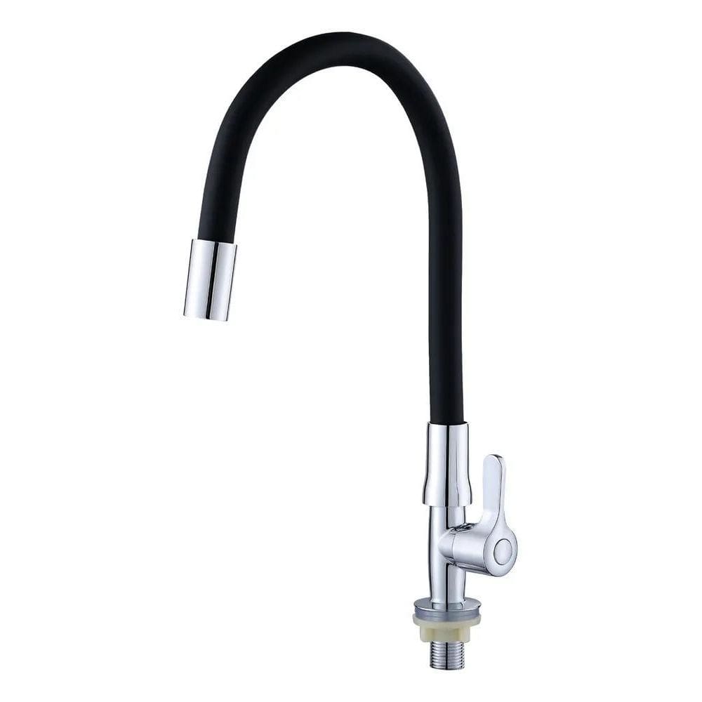 Torneira De Cozinha Gourmet Bancada Silicone Flexível Preta