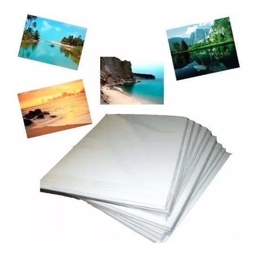 100 Folhas Papel Foto Matte Dupla Face Fosco 220G A4