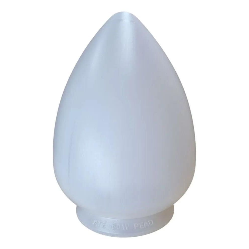 Globo Pera Para Lustre Ou Ventilador Teto Com Boca 10 Cm