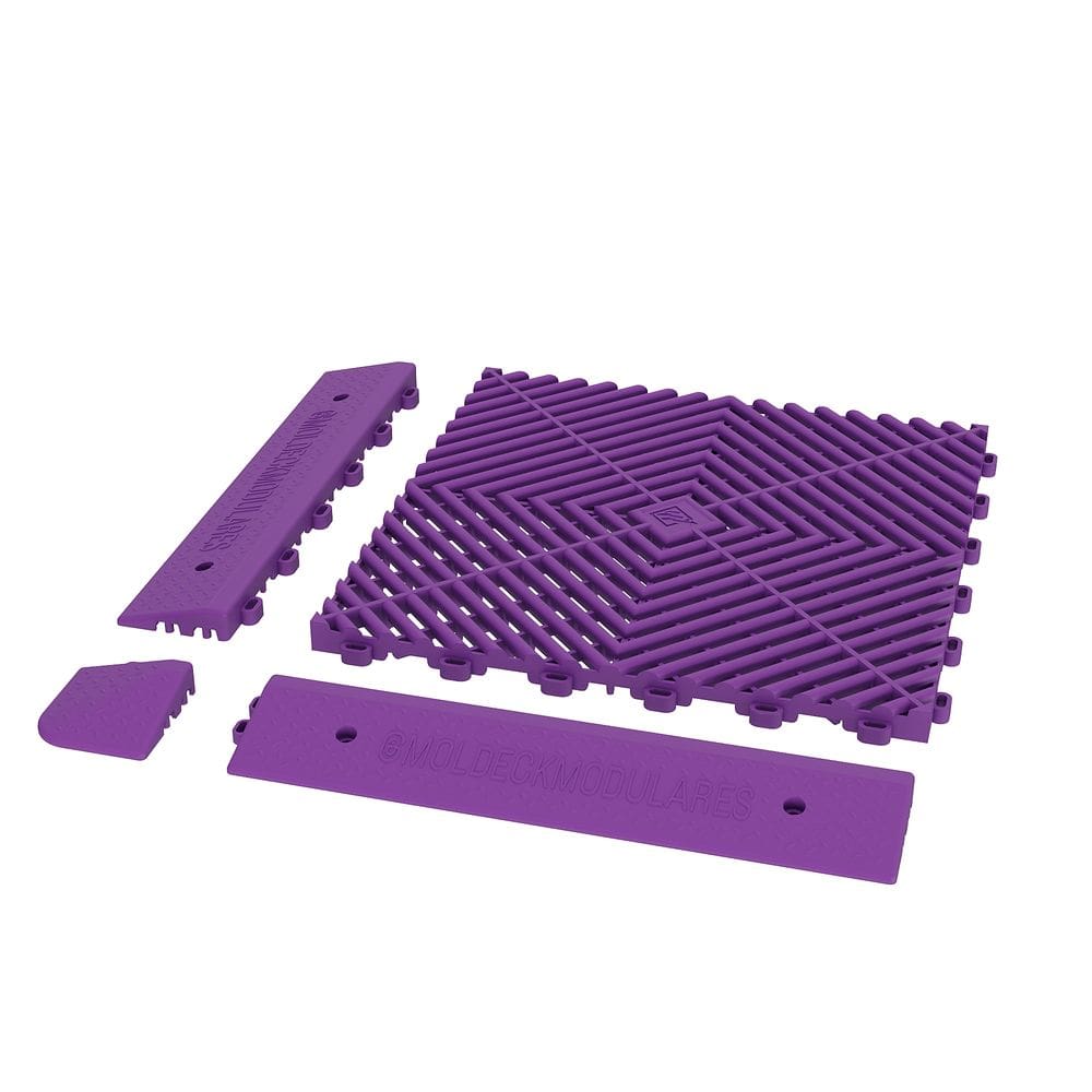 Rampa Macho Fixação/Acabamento Deck/Piso Modular Roxo