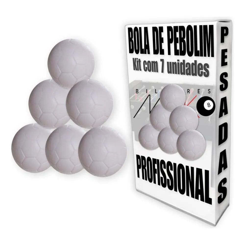 Bola Bolinha Pesada Para Pebolim Totó 7 Unidades Mesa Kit Pr