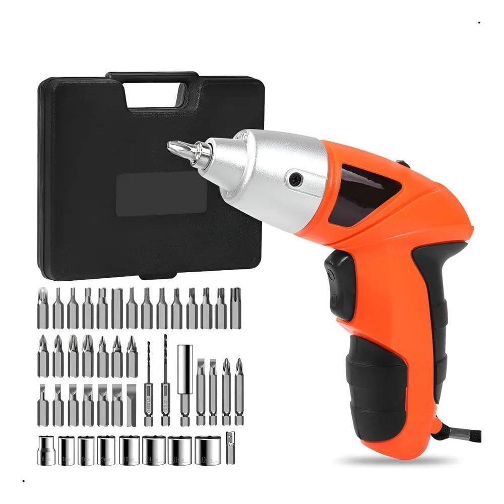 Mini Parafusadeira Elétrica Com Maleta Recarregável Portátil