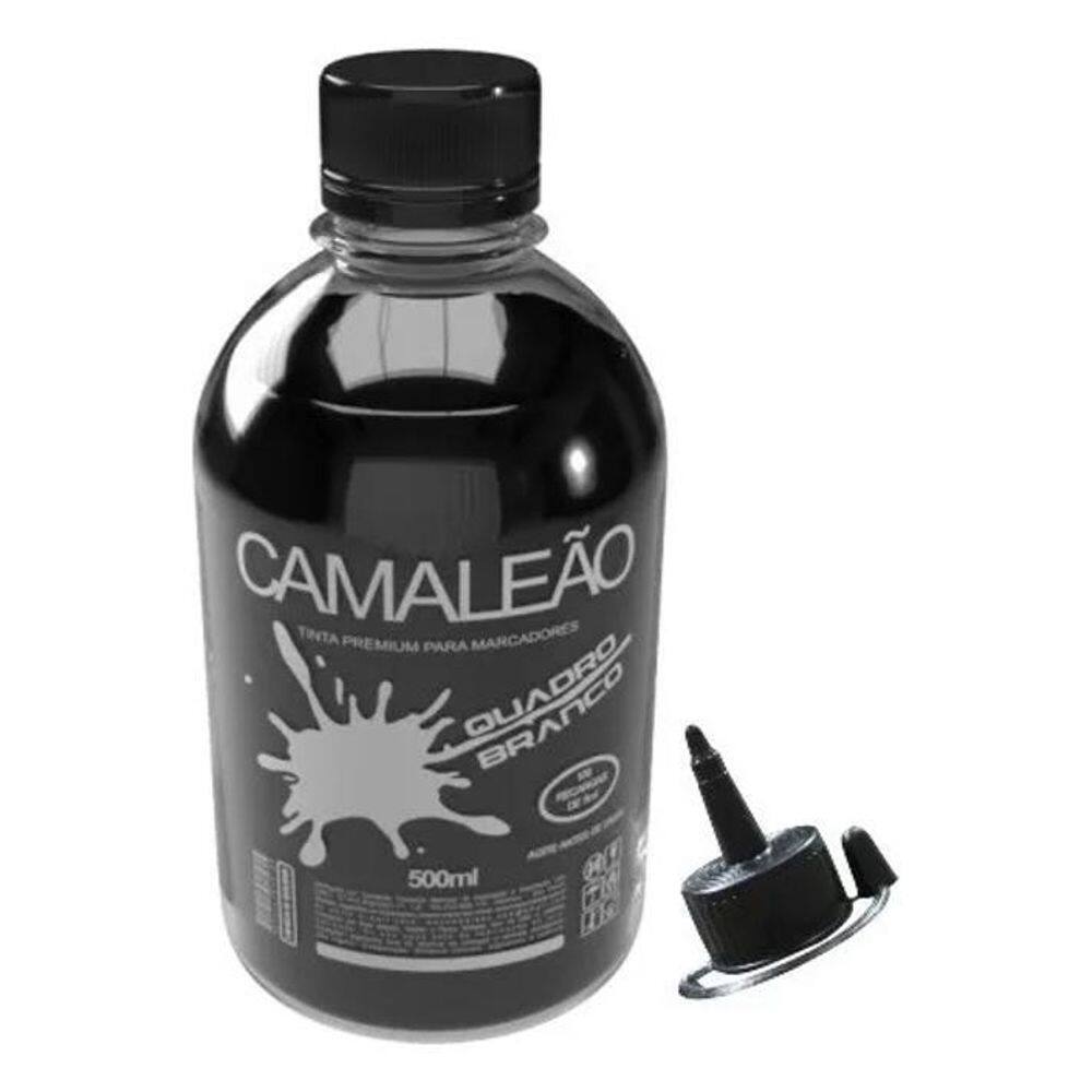 Tinta Premium Caneta Pincel Quadro Branco 500Ml - Preto