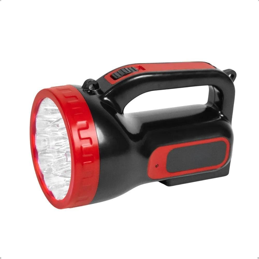 Lanterna Led Recarregável Farolete Potente Forte Branco Caça