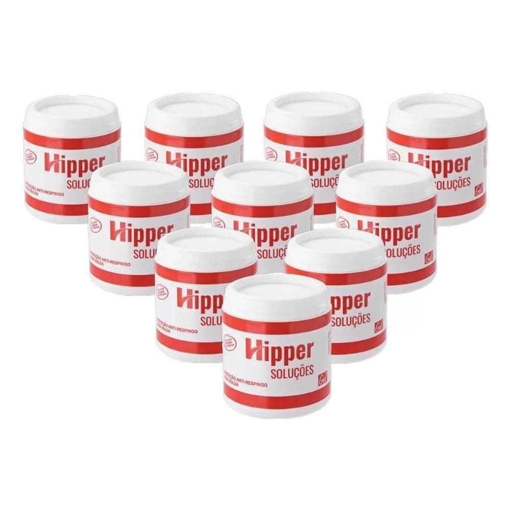 Kit 10 Pasta Antirespingo 400G Para Maquina De Solda Mig