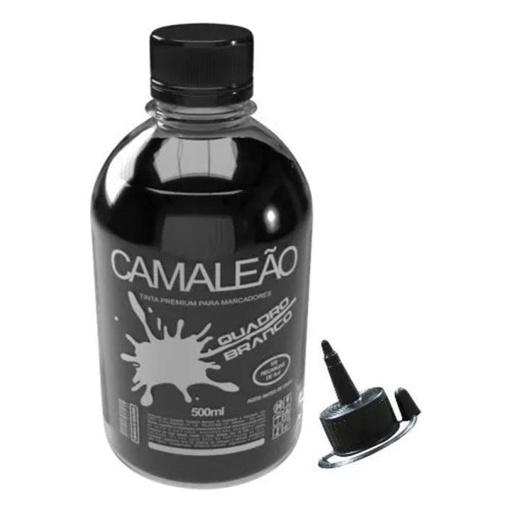 Tinta Premium Caneta Pincel Quadro Branco 500Ml - Preto