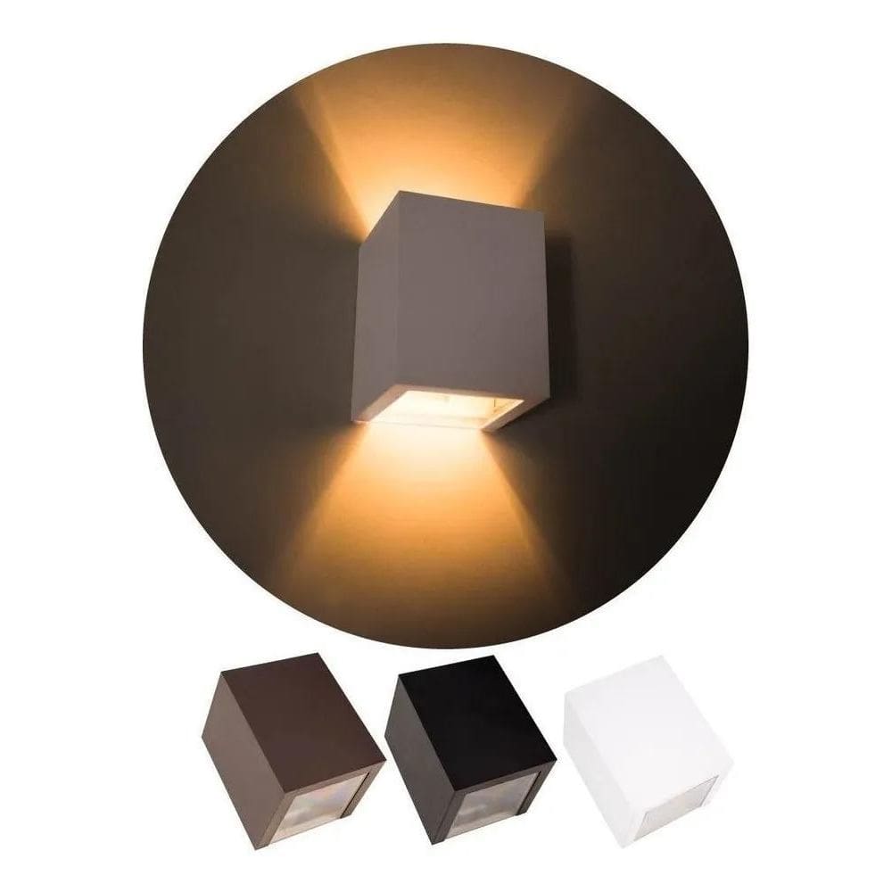 Arandela Efeito 2 Focos Sem Friso Box Policarbonato St1386 E