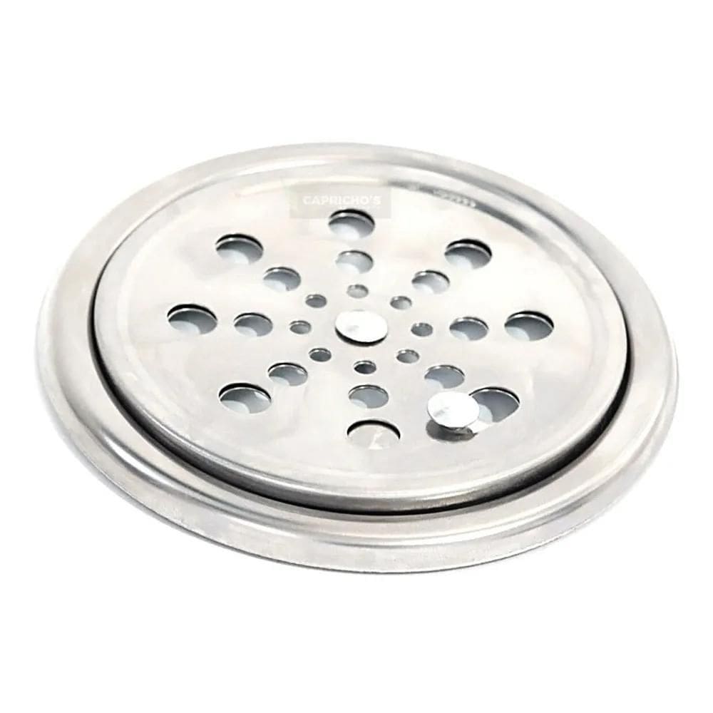 Ralo Redondo 10X10 Anti Cheiro E Porta Grelha Inox