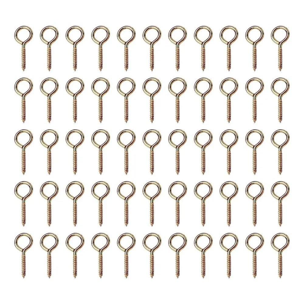 Kit 100 Parafuso Pitão Argola Fechada 17X40 Bicromatizado