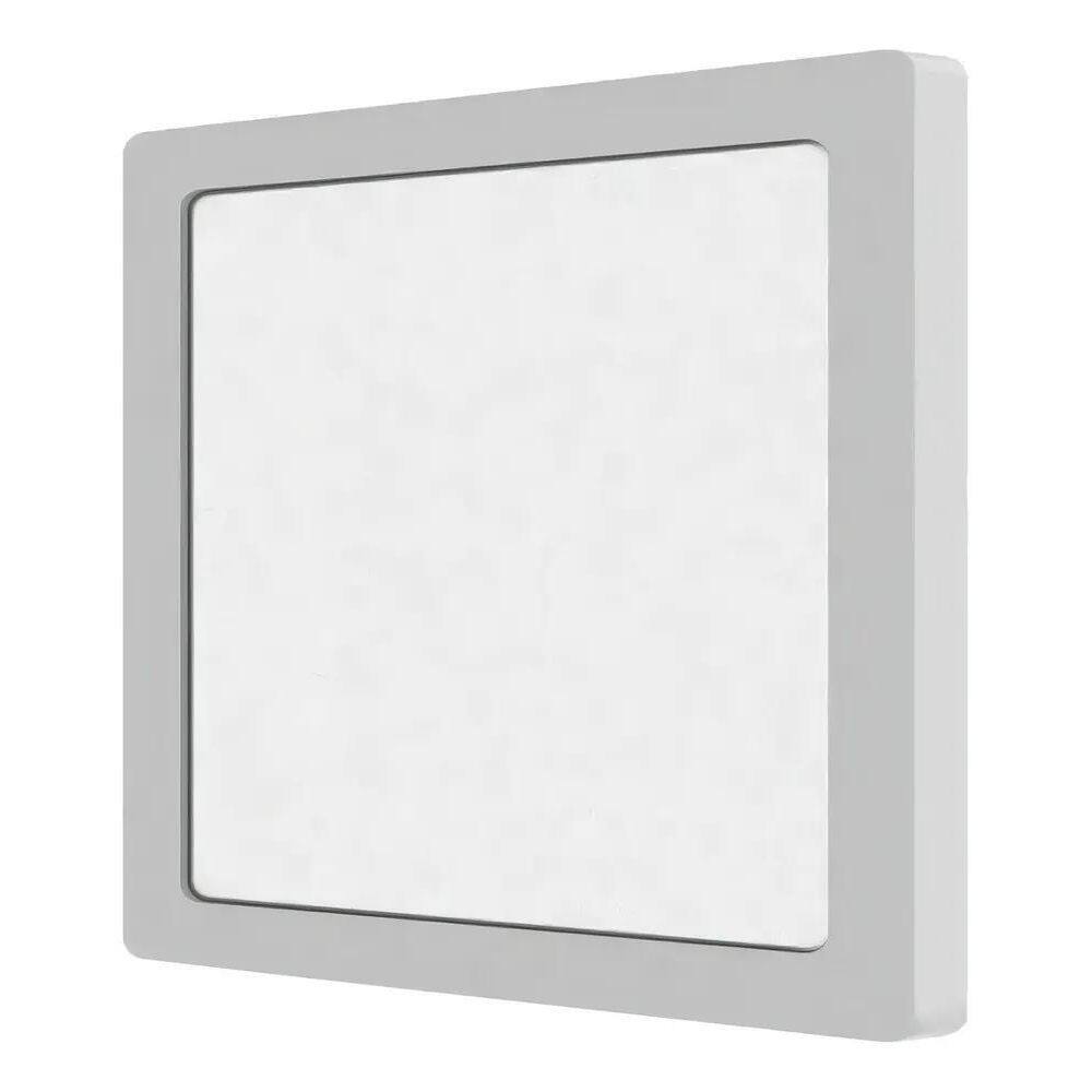 Plafon Painel Sobrepor Led 20X20 Branco Quente 18W